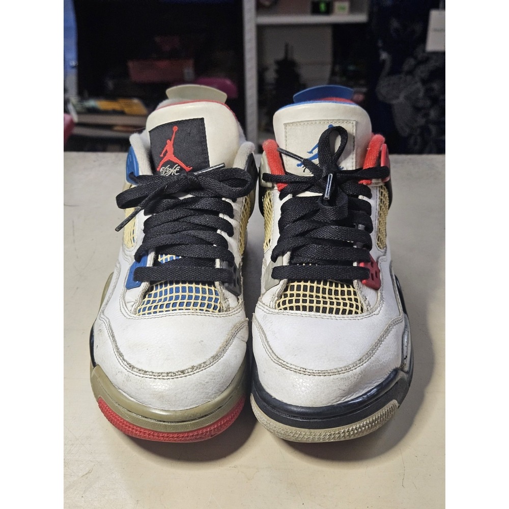 Nike Air Jordan 4 Retro "What The" 2019 GS Size 7Y 408452-146